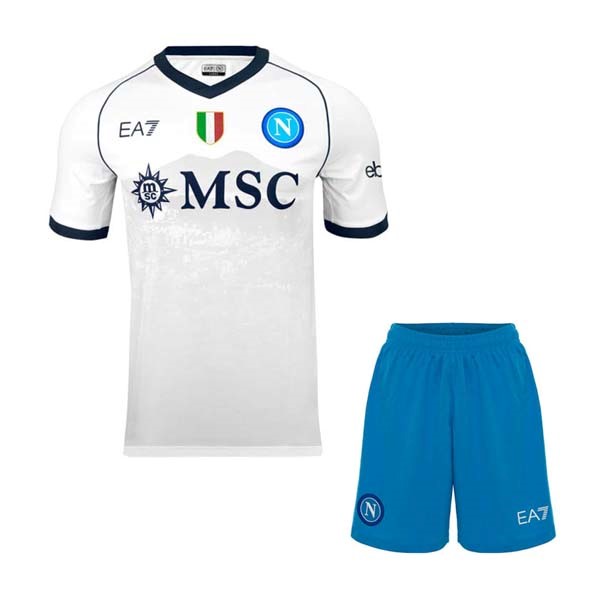 Camiseta Napoli 2ª Niño 2023-2024 Blanco